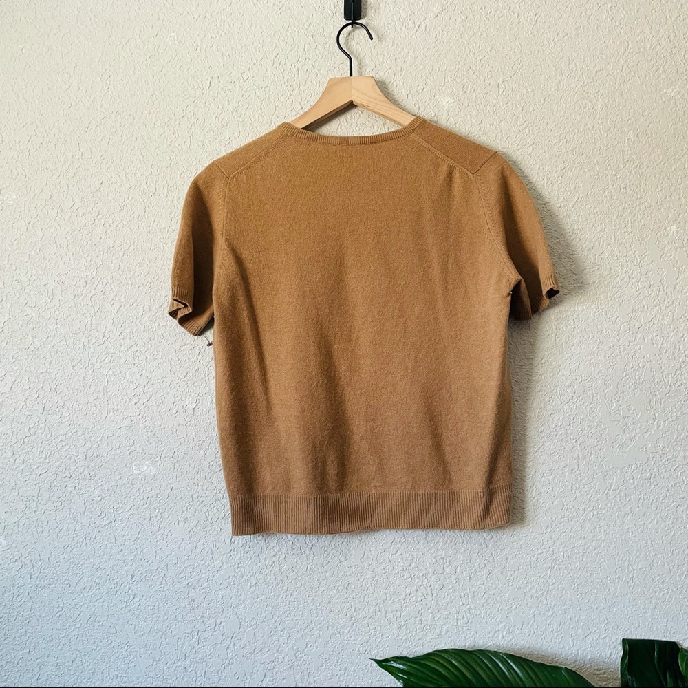 Cashmere Classic Tan Women's Sweater - Picture 5 of 16